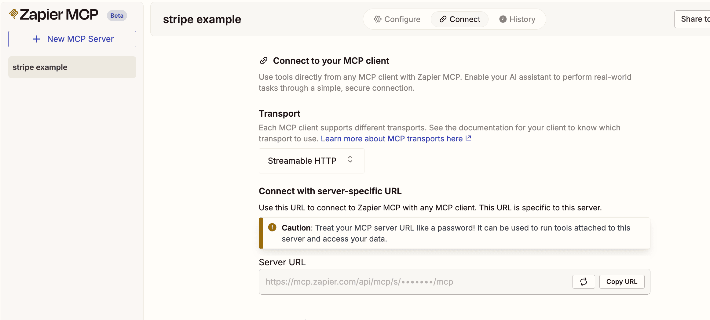 stripe mcp server url